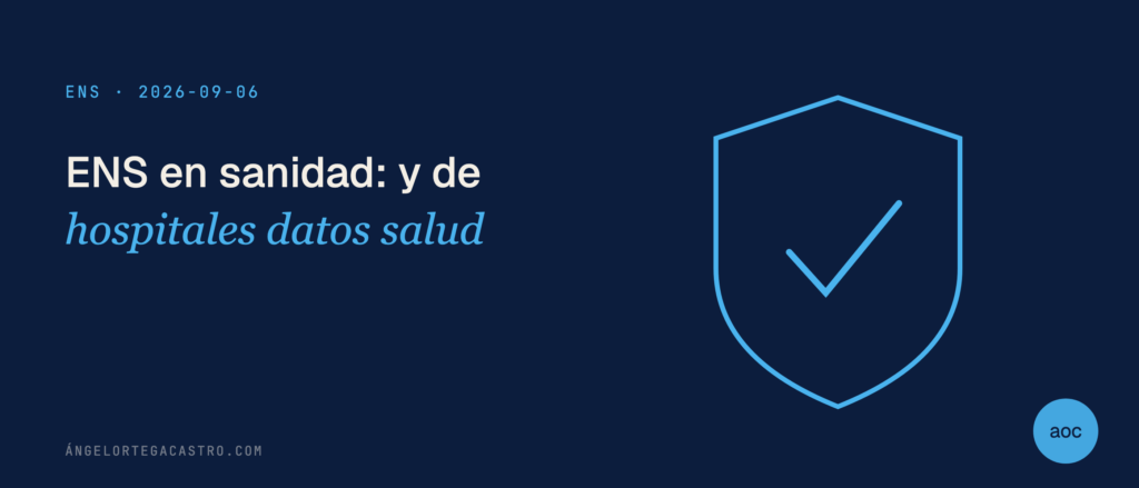 ENS en sanidad: hospitales y datos de salud