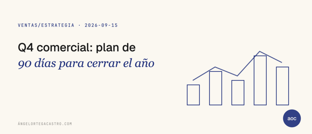 Q4 comercial: plan de 90 días para cerrar el año