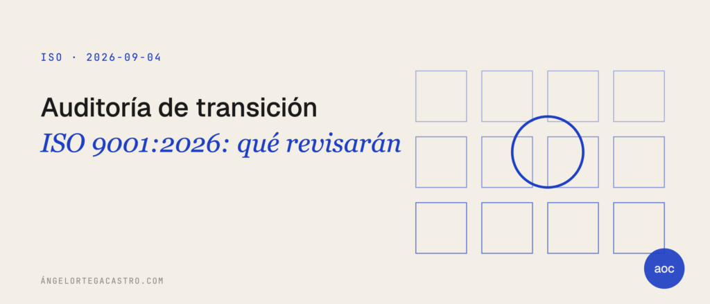 Auditoría de transición ISO 9001:2026: qué revisarán