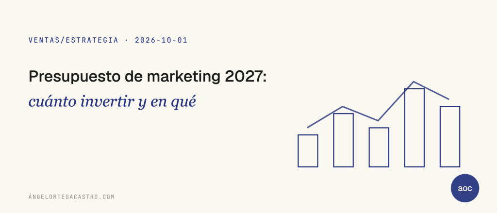 Presupuesto de marketing 2027: cuánto invertir y en qué