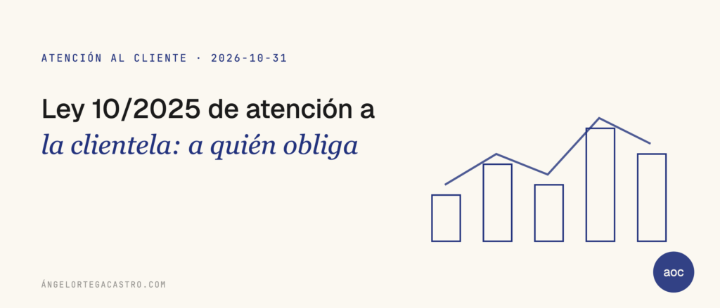 Ley 10/2025 de atención a la clientela: a quién obliga